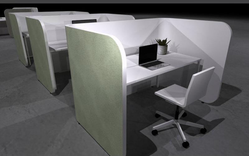 Protective desk screens 2