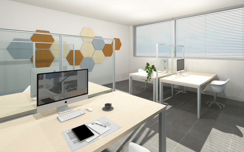 Protective desk screens 3