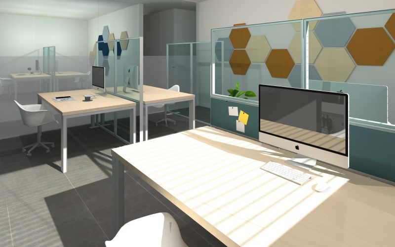 Protective desk screen 5